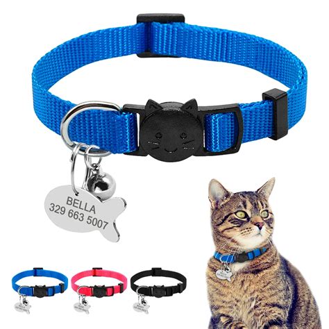 personalized breakaway kitten collars|custom cat collars with name.